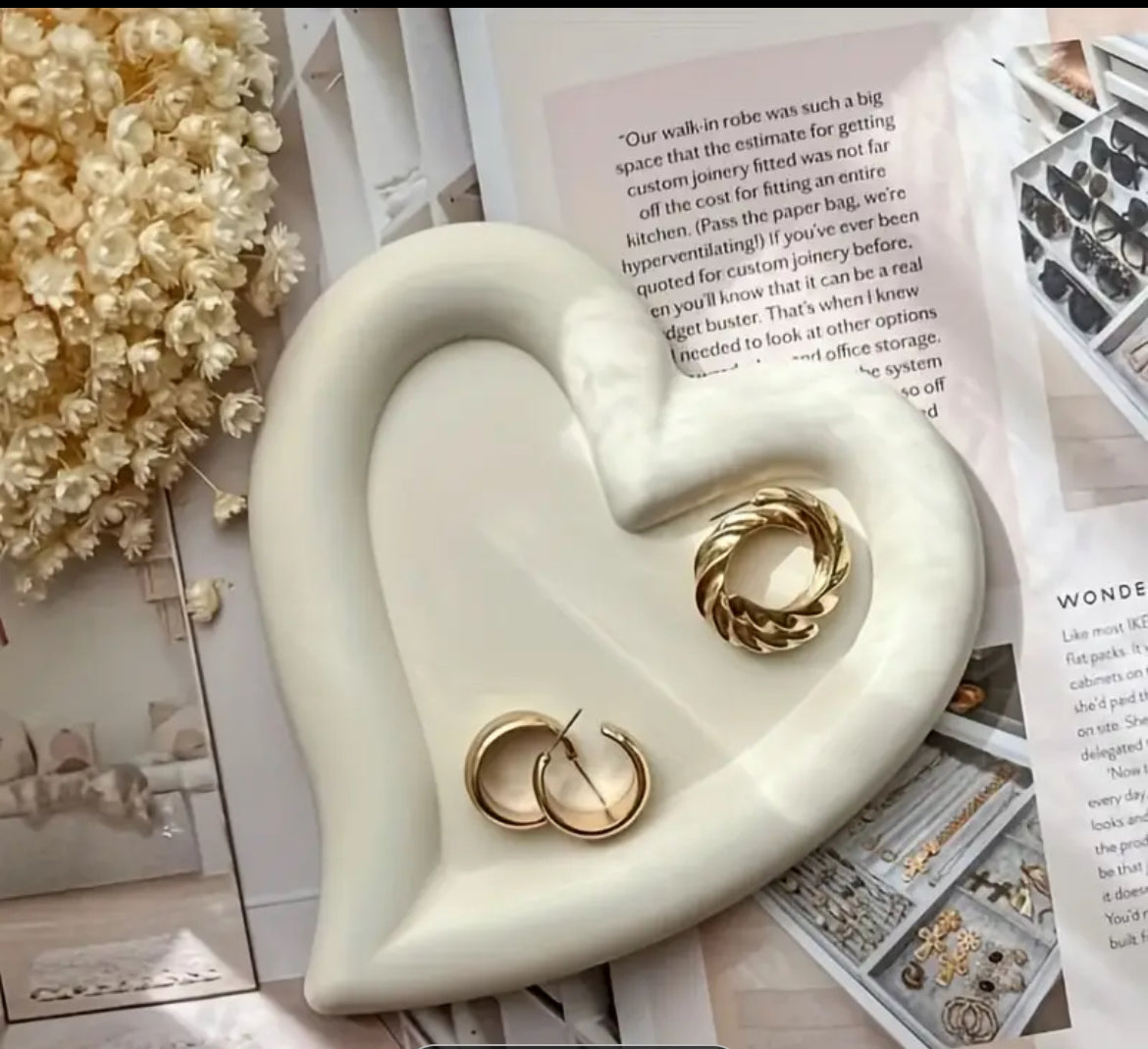 Heart Shape Jewelry Tray